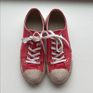 Asportuguesa Pink Tree 2 canvas low top trainers.